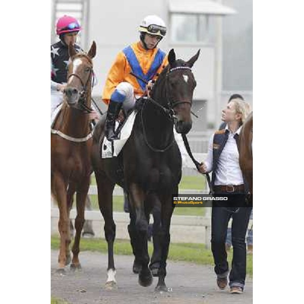Umberto Rispoli on Cartaya Milano - San Siro racecourse, 13th oct.2012 ph.Stefano Grasso