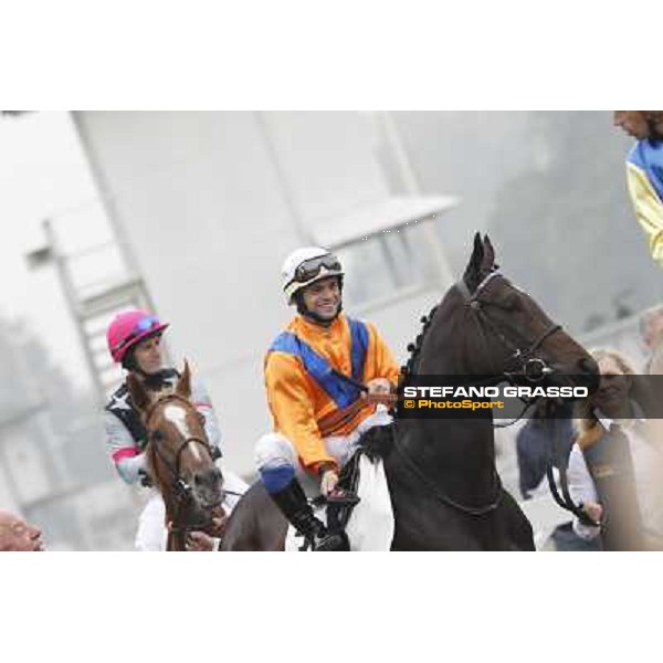 Umberto Rispoli on Cartaya Milano - San Siro racecourse, 13th oct.2012 ph.Stefano Grasso