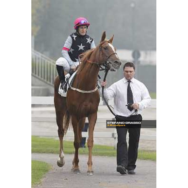 Mirco Demuro on Samba Brazil Milano - San Siro racecourse, 13th oct.2012 ph.Stefano Grasso