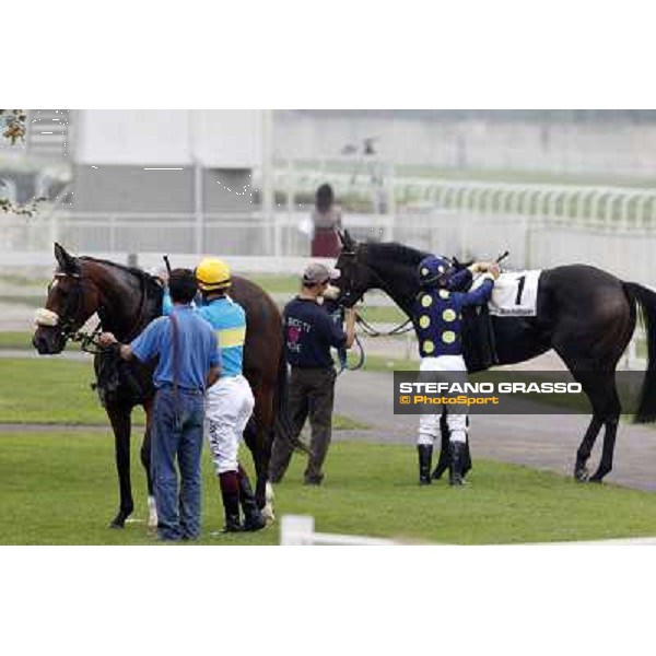 Fabio Branca and Faciascura - Luca Maniezzi and Aquila d\'Oriente Milano - San Siro racecourse, 13th oct.2012 ph.Stefano Grasso