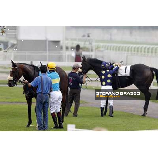 Fabio Branca and Faciascura - Luca Maniezzi and Aquila d\'Oriente Milano - San Siro racecourse, 13th oct.2012 ph.Stefano Grasso