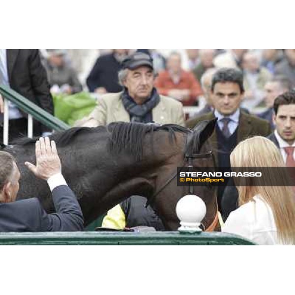 Law Enforcement parades after winning the Gran Criterium Milano - San Siro racecourse, 13th oct.2012 ph.Stefano Grasso