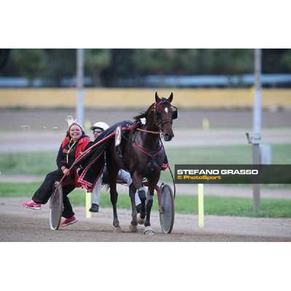 Tommaso di Lorenzo and Looney Tunes wint the Gran Premio Freccia d\'Europa Rome-Tordivalle racecourse,27th oct.2012 ph.Stefano Grasso
