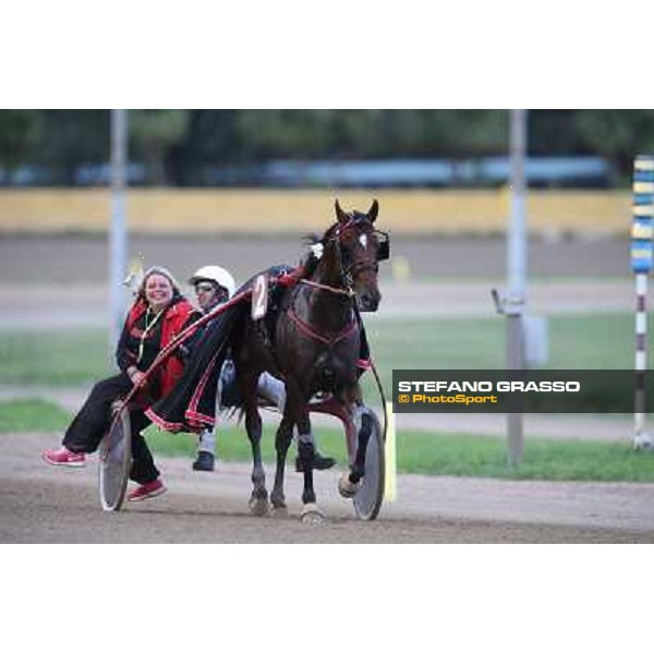Tommaso di Lorenzo and Looney Tunes wint the Gran Premio Freccia d\'Europa Rome-Tordivalle racecourse,27th oct.2012 ph.Stefano Grasso