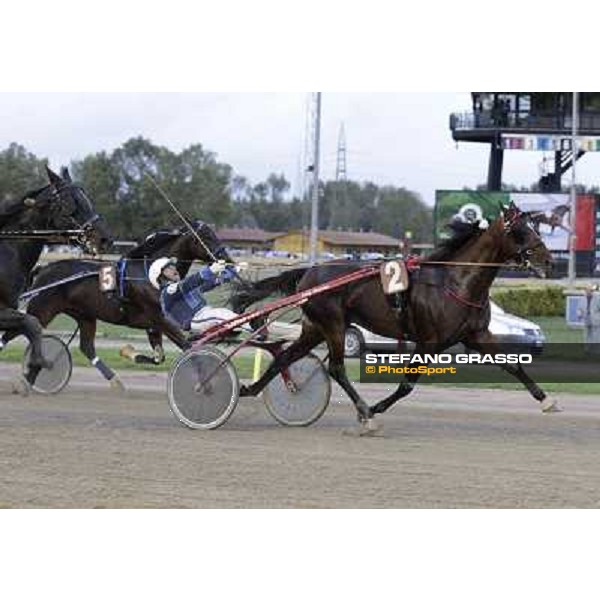 Tommaso di Lorenzo and Looney Tunes wint the Gran Premio Freccia d\'Europa Rome-Tordivalle racecourse,27th oct.2012 ph.Stefano Grasso