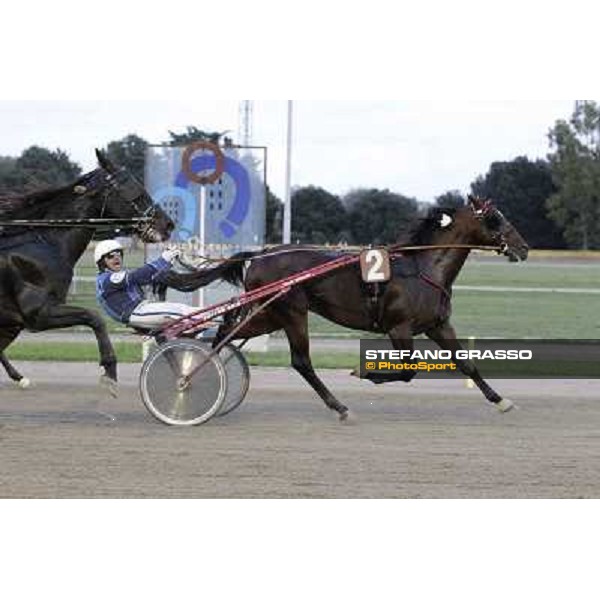 Tommaso di Lorenzo and Looney Tunes wint the Gran Premio Freccia d\'Europa Rome-Tordivalle racecourse,27th oct.2012 ph.Stefano Grasso