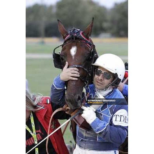 Tommaso di Lorenzo and Looney Tunes wint the Gran Premio Freccia d\'Europa Rome-Tordivalle racecourse,27th oct.2012 ph.Stefano Grasso
