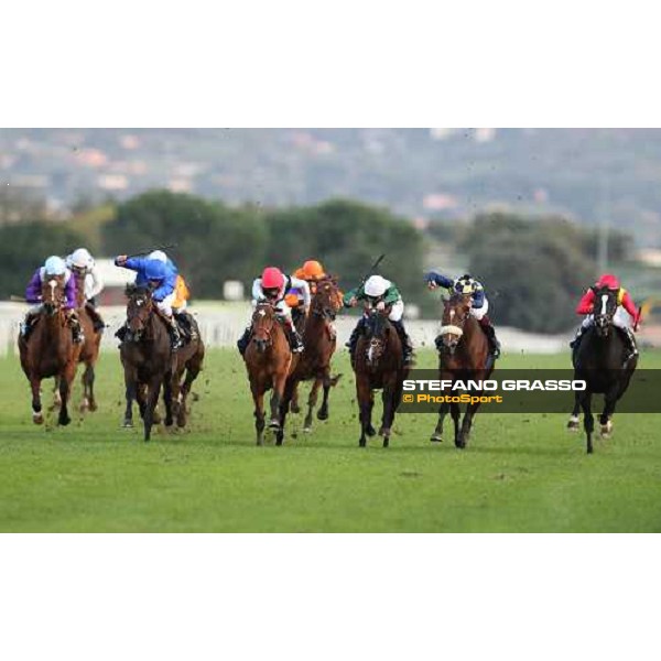 Andrea Atzeni on Sortilege wins the Gran Premio Longines Lydia Tesio Rome, Capannelle racecourse 28th october 2012 ph.Stefano Grasso