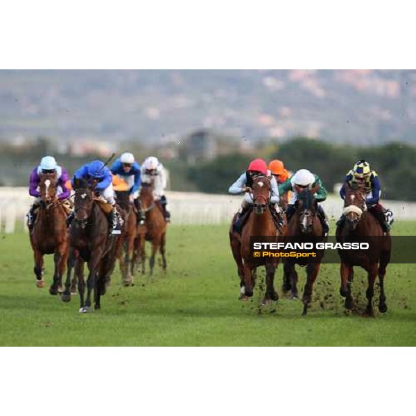 Andrea Atzeni on Sortilege wins the Gran Premio Longines Lydia Tesio Rome, Capannelle racecourse 28th october 2012 ph.Stefano Grasso