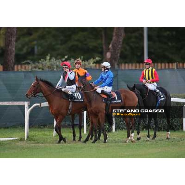 Andrea Atzeni on Sortilege returns home after winning the Gran Premio Longines Lydia Tesio Roma - Capannelle racecourse,28th oct.2012 ph.Stefano Grasso