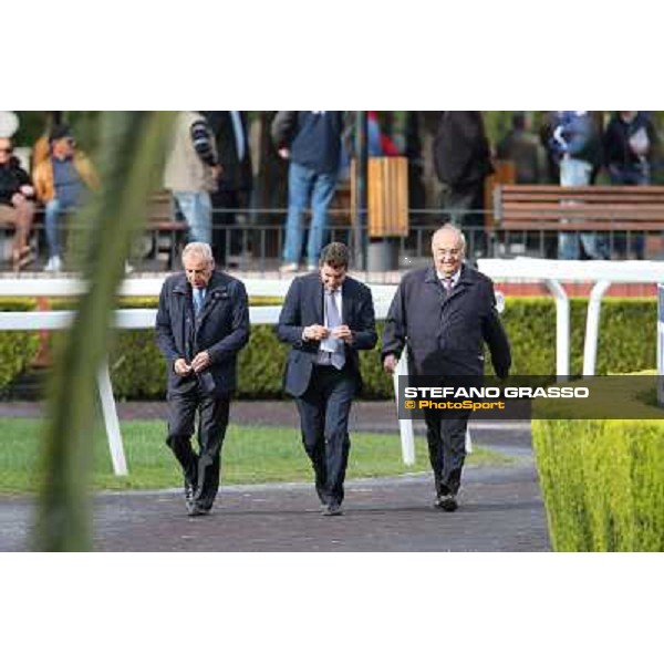 Stefano and Alduino Botti with Felice Villa Roma - Capannelle racecourse,28th oct.2012 ph.Stefano Grasso
