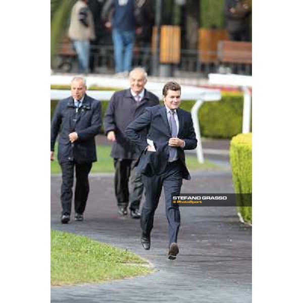 Stefano and Alduino Botti with Felice Villa Roma - Capannelle racecourse,28th oct.2012 ph.Stefano Grasso