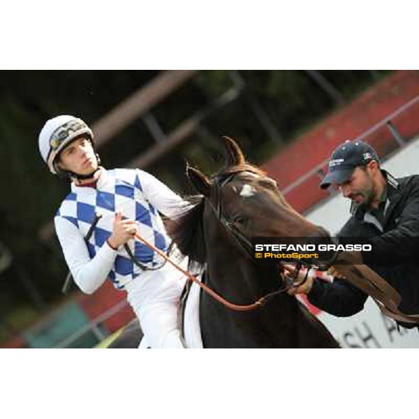 Cristian Demuro on Siamo di Fano Roma - Capannelle racecourse,28th oct.2012 ph.Stefano Grasso