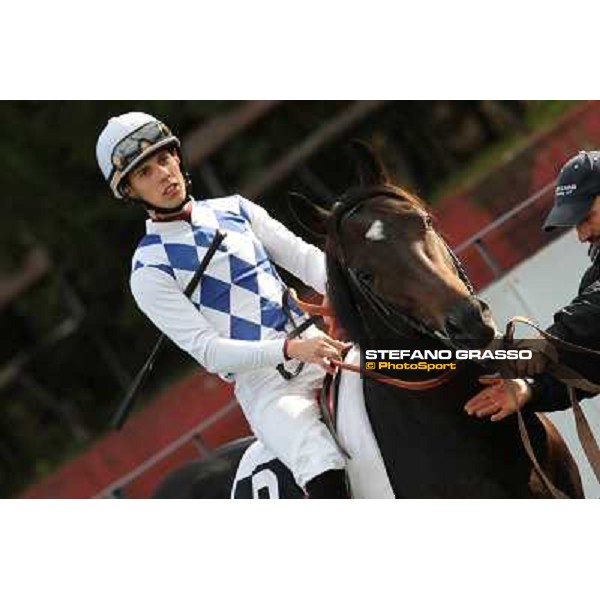 Cristian Demuro on Siamo di Fano Roma - Capannelle racecourse,28th oct.2012 ph.Stefano Grasso