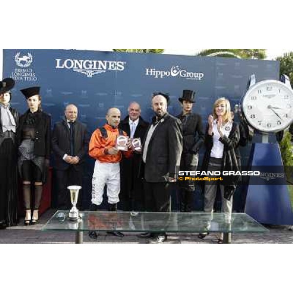 The prize giving ceremony of Premio Livermore Roma - Capannelle racecourse,28th oct.2012 ph.Stefano Grasso