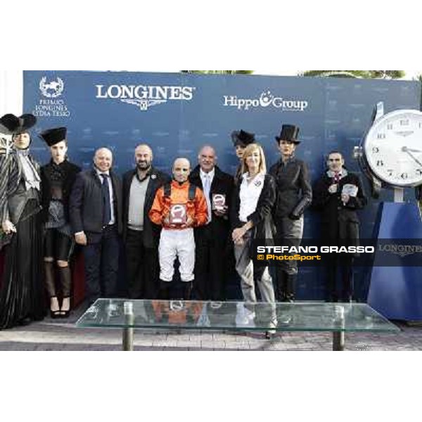The prize giving ceremony of Premio Livermore Roma - Capannelle racecourse,28th oct.2012 ph.Stefano Grasso