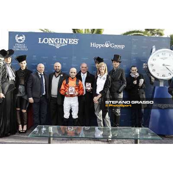 The prize giving ceremony of Premio Livermore Roma - Capannelle racecourse,28th oct.2012 ph.Stefano Grasso