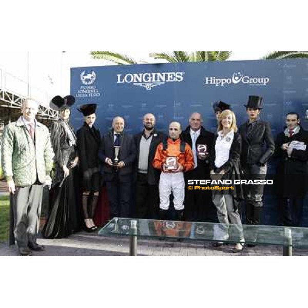 The prize giving ceremony of Premio Livermore Roma - Capannelle racecourse,28th oct.2012 ph.Stefano Grasso