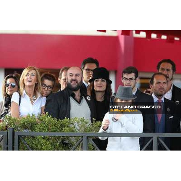 Davide Livermore and friends at the Gran Premio Longines Lydia Tesio Roma - Capannelle racecourse,28th oct.2012 ph.Stefano Grasso