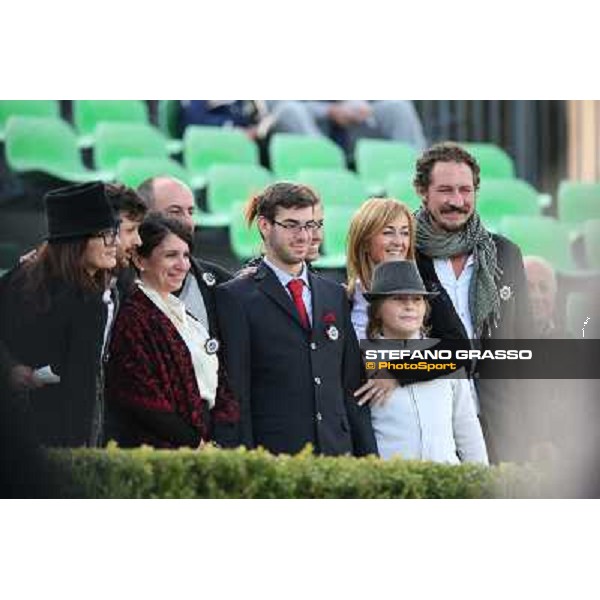 Davide Livermore and friends at the Gran Premio Longines Lydia Tesio Roma - Capannelle racecourse,28th oct.2012 ph.Stefano Grasso
