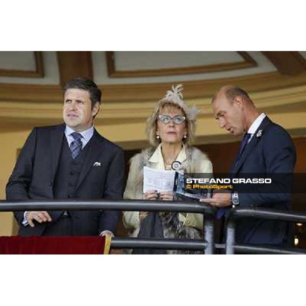 Juan Carlos Capelli and guests at the Gran Premio Longines Lydia Tesio Roma - Capannelle racecourse,28th oct.2012 ph.Stefano Grasso