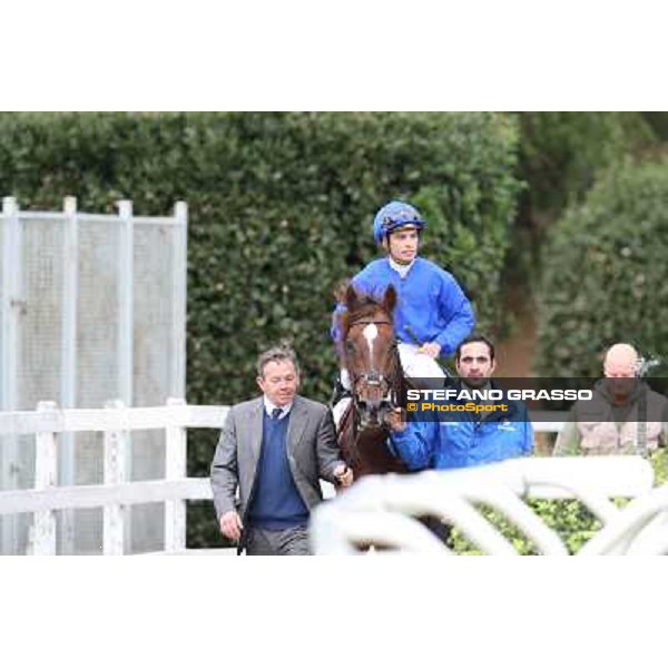 Silvestre De Sousa and Hunter\'s Light win the Gran Premio Roma GBI Racing Rome, Capannelle racecourse 4th november 2012 ph.Stefano Grasso