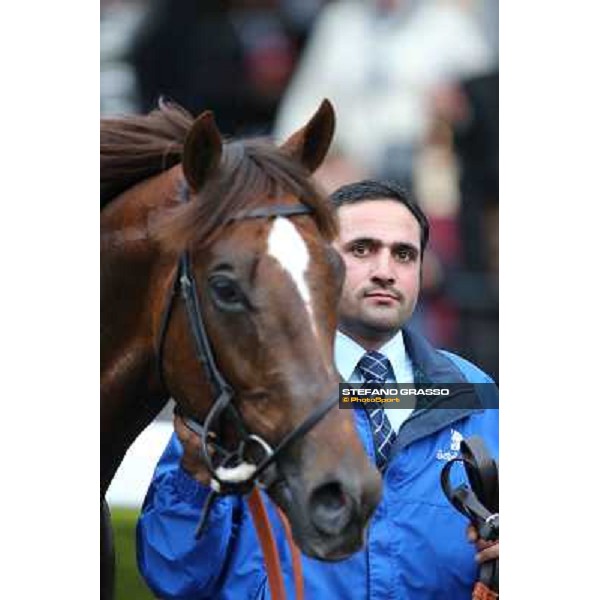 Silvestre De Sousa and Hunter\'s Light win the Gran Premio Roma GBI Racing Rome, Capannelle racecourse 4th november 2012 ph.Stefano Grasso