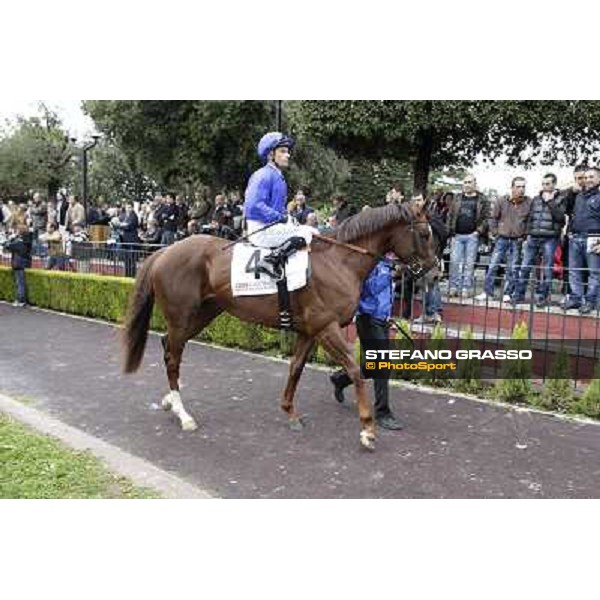 Silvestre De Sousa and Hunter\'s Light win the Gran Premio Roma GBI Racing Rome, Capannelle racecourse 4th november 2012 ph.Stefano Grasso