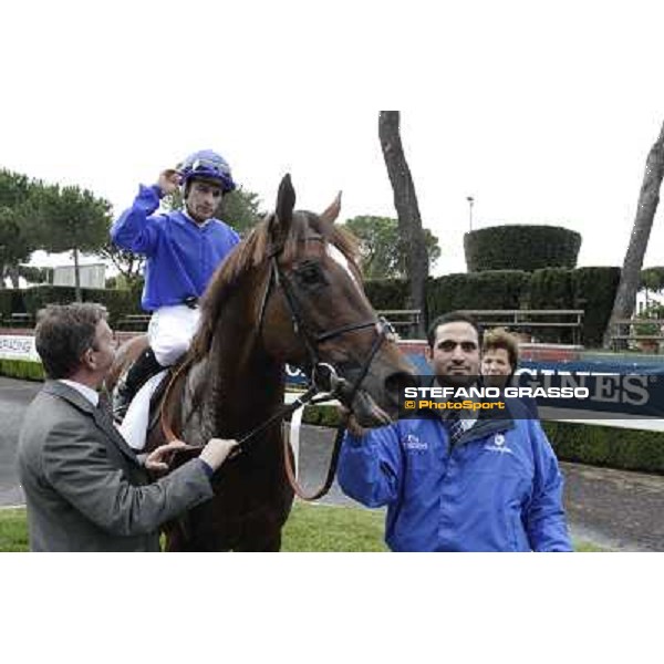 Silvestre De Sousa and Hunter\'s Light win the Gran Premio Roma GBI Racing Rome, Capannelle racecourse 4th november 2012 ph.Stefano Grasso