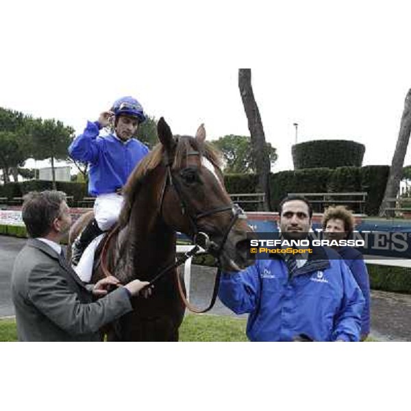 Silvestre De Sousa and Hunter\'s Light win the Gran Premio Roma GBI Racing Rome, Capannelle racecourse 4th november 2012 ph.Stefano Grasso