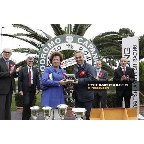 Silvestre De Sousa and Hunter\'s Light win the Gran Premio Roma GBI Racing Rome, Capannelle racecourse 4th november 2012 ph.Stefano Grasso