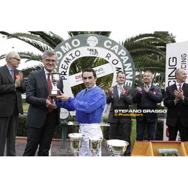 Silvestre De Sousa and Hunter\'s Light win the Gran Premio Roma GBI Racing Rome, Capannelle racecourse 4th november 2012 ph.Stefano Grasso