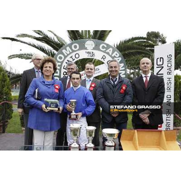 Silvestre De Sousa and Hunter\'s Light win the Gran Premio Roma GBI Racing Rome, Capannelle racecourse 4th november 2012 ph.Stefano Grasso