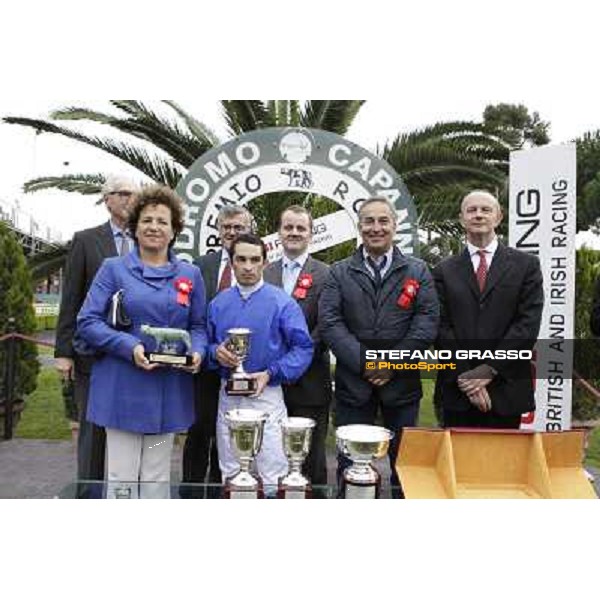 Silvestre De Sousa and Hunter\'s Light win the Gran Premio Roma GBI Racing Rome, Capannelle racecourse 4th november 2012 ph.Stefano Grasso