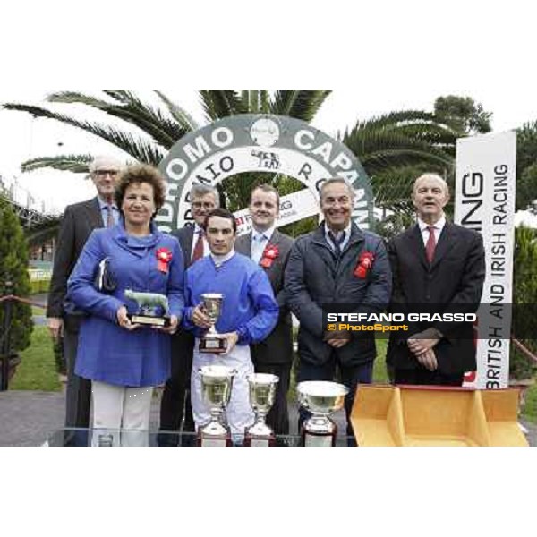 Silvestre De Sousa and Hunter\'s Light win the Gran Premio Roma GBI Racing Rome, Capannelle racecourse 4th november 2012 ph.Stefano Grasso