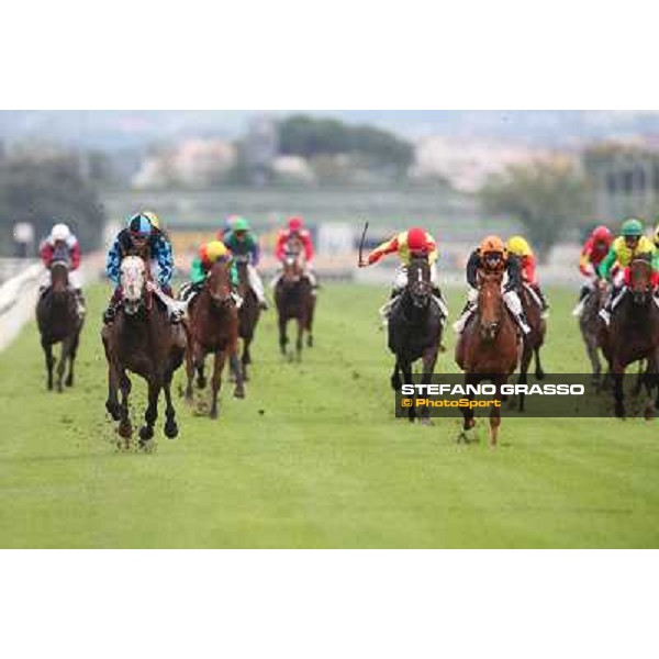 The straight of Premio Erice Rome- Capannelle racecourse,4th nov.2012 ph.Stefano Grasso