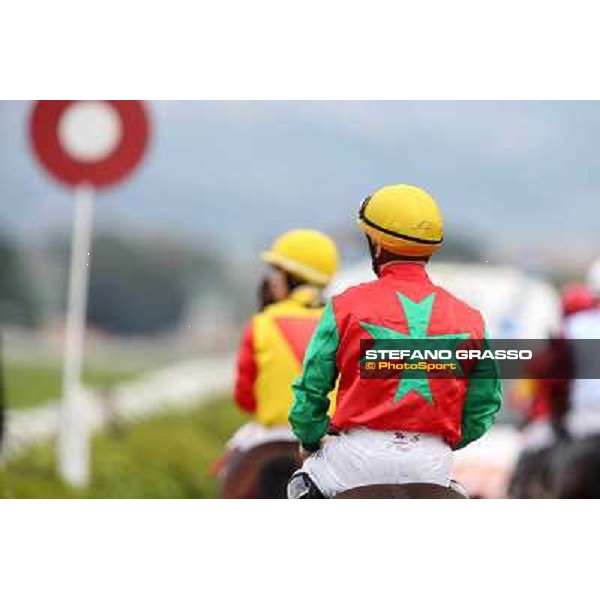 Jockeys return home after the race Rome- Capannelle racecourse,4th nov.2012 ph.Stefano Grasso