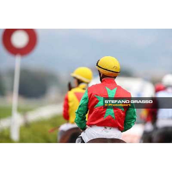 Jockeys return home after the race Rome- Capannelle racecourse,4th nov.2012 ph.Stefano Grasso