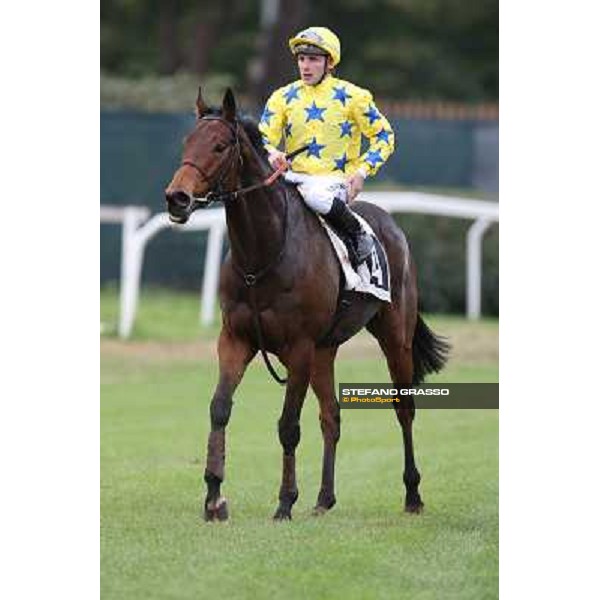 Stephane Pasquier on King Air after winning the Premio Ribot Rome- Capannelle racecourse,4th nov.2012 ph.Stefano Grasso