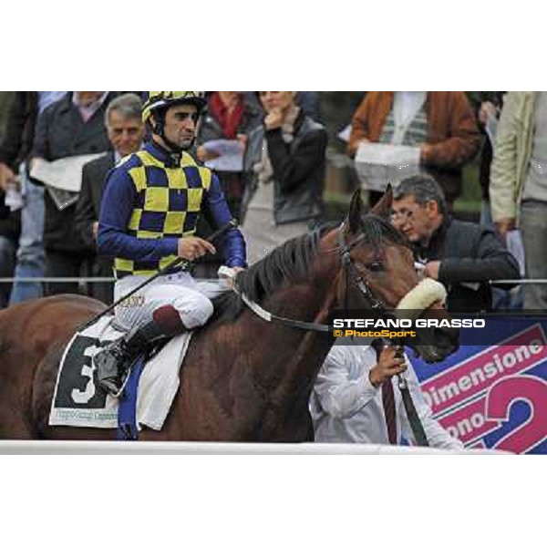 Fabio Branca and Douce Vie Rome- Capannelle racecourse,4th nov.2012 ph.Stefano Grasso