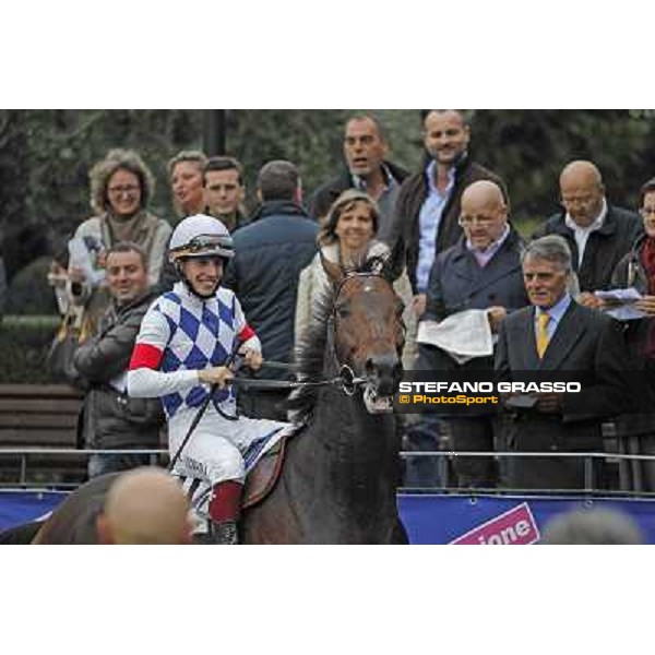 Cristian Demuro and Ramsom Hope Rome- Capannelle racecourse,4th nov.2012 ph.Stefano Grasso