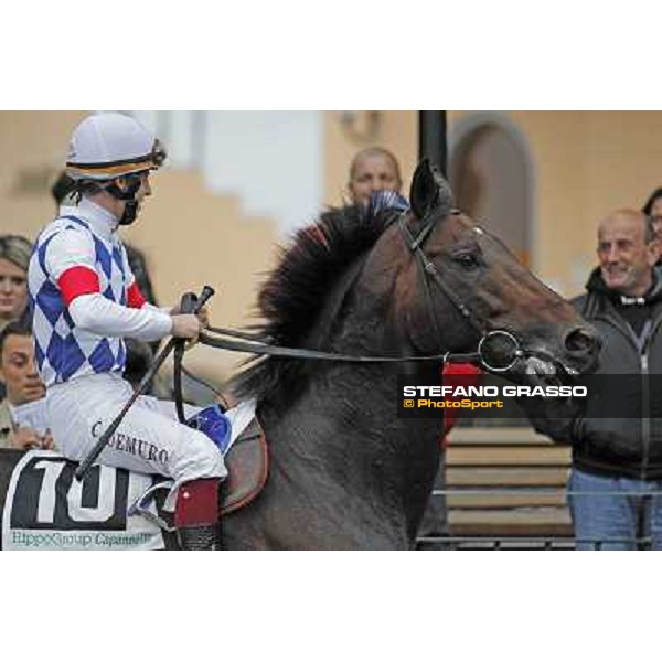 Cristian Demuro and Ramsom Hope Rome- Capannelle racecourse,4th nov.2012 ph.Stefano Grasso