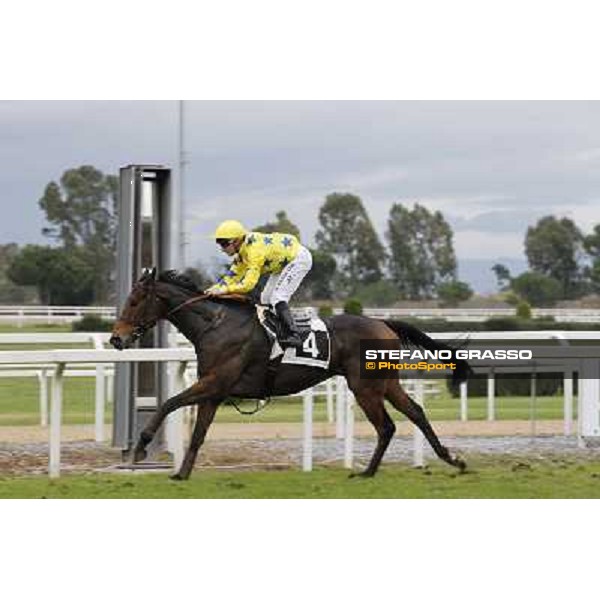 Stephane Pasquier on King Air wins the Premio Ribot Rome- Capannelle racecourse,4th nov.2012 ph.Stefano Grasso