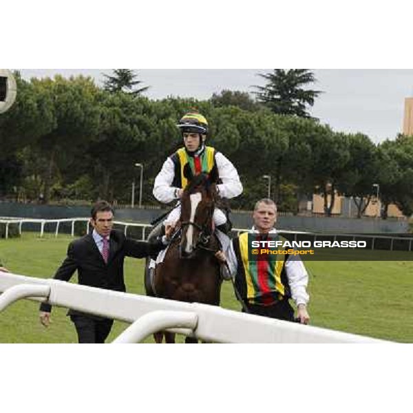 M.Harley on Durban Thunder Rome- Capannelle racecourse,4th nov.2012 ph.Stefano Grasso