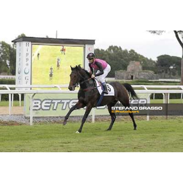 Olivier Peslier on Feuerblitz Rome- Capannelle racecourse,4th nov.2012 ph.Stefano Grasso