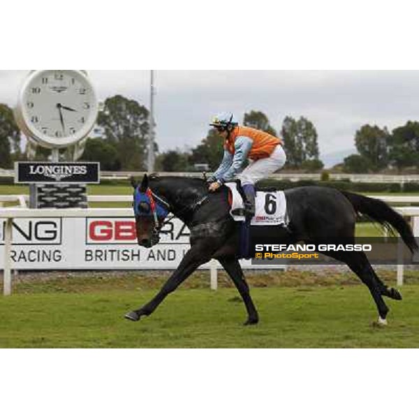 K.Kerekes and Ostinato Rome- Capannelle racecourse,4th nov.2012 ph.Stefano Grasso