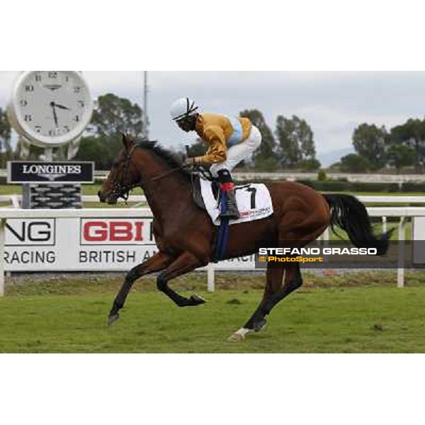 Eduardo Pedroza and Waldpark Rome- Capannelle racecourse,4th nov.2012 ph.Stefano Grasso