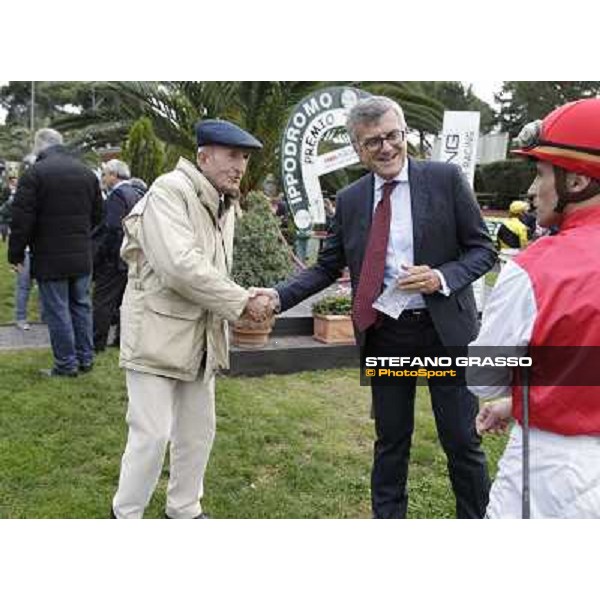 Luigi Camici, Francesco Ruffo della Scaletta and Dario Vargiu Rome- Capannelle racecourse,4th nov.2012 ph.Stefano Grasso