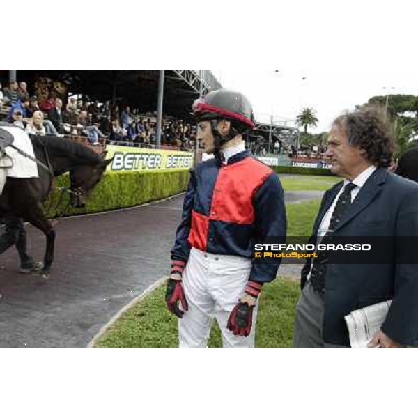 Germano Marcelli, Riccardo Menichetti and Catboss Rome- Capannelle racecourse,4th nov.2012 ph.Stefano Grasso