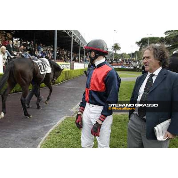Germano Marcelli, Riccardo Menichetti and Catboss Rome- Capannelle racecourse,4th nov.2012 ph.Stefano Grasso